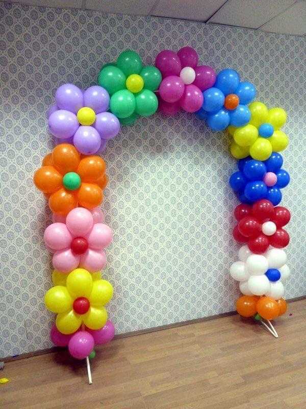 Как сделать арка из воздушных шаров?