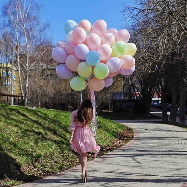 Необычные идеи для фотосессии с воздушными шарами