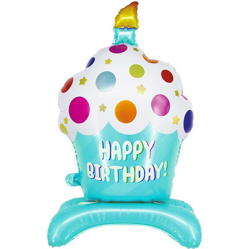 Кекс Сладкий день рождения, фольгированный шар